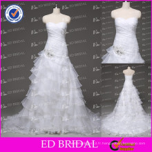 ED Bridal A-ligne sweetheart décolle Ruffles Robes de mariée à Dubaï